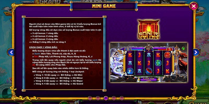 Giới thiệu tổng quan game slot thanh xà bạch xà